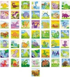 “Tesoros Jurásicos: Rompecabezas Dinosaurios de 20 cm de Wiwi Didácticos al Mayoreo”