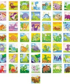 “Tesoros Jurásicos: Rompecabezas Dinosaurios de 20 cm de Wiwi Didácticos al Mayoreo”