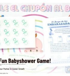 Coloca el Chupón al Bebé - Juegos de Mayoreo para Baby Showers