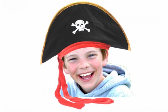 sombrero de terciopelo de piratas