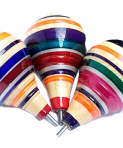 Trompo de madera popular artesanal 12 cm - Wiwi mayoreo