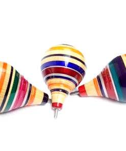 Trompo de madera popular artesanal 12 cm - Wiwi mayoreo
