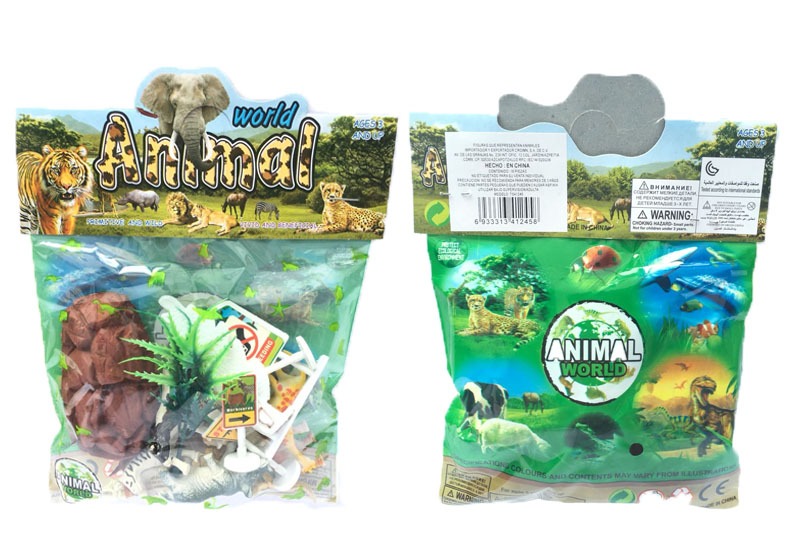 set de juguetes de animales de selva hema - HEMA México