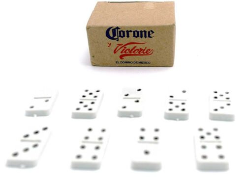 Mini Domino Corone Viajero en caja de chelas