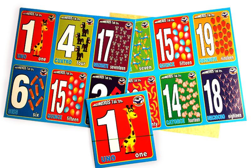 Loteria Carta Jumbo De Numeros Del 1 Al 20 Detalles Wiwi 