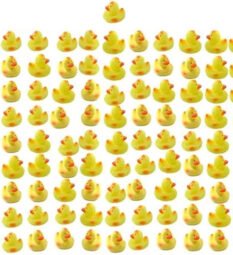 Pack de 100 Patos de Hule: Perfectos para Bautizos, Baby Showers y Recuerdos - ¡Añade Diversión a tus Celebraciones!