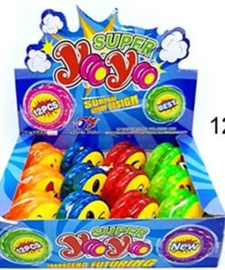 Yoyo de luz con emojis 12 piezas- Juegos y juguetes