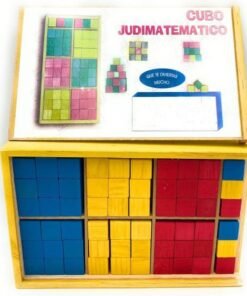 Bancubi Educativo: Estuche con 60 Cubos de Madera para Matemáticas Interactivas