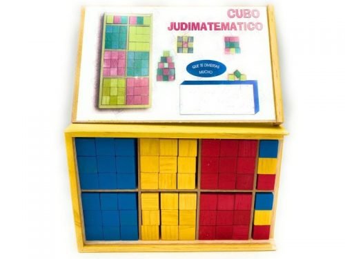 Bancubi Educativo: Estuche con 60 Cubos de Madera para Matemáticas Interactivas