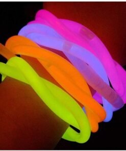 Pulseras de Luz Bote con 45 Neon Cyalume Colores Fiesta