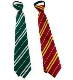 Corbata Harry Potter Slytherin Y Gryffindor Disfraz Hogwarts paq 2 piezas
