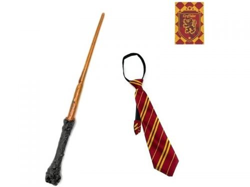 Set de disfraz de Harry Potter Gryffindor Disfraz Hogwarts Corbata Y Varita