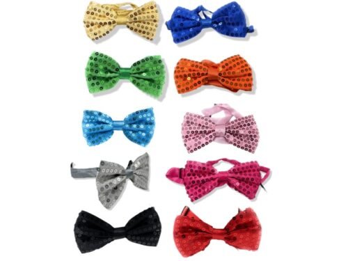 ¡Moños o Pajaritas Sexys de Lentejuelas - Desata tu Estilo Radiante!