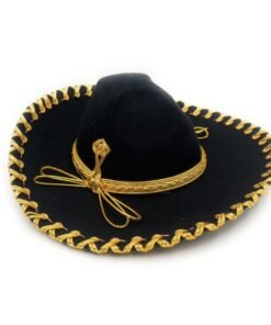 Sombrero de Charro, Charra, China o Mariachi, también de caporal, es un accesorio hecho a mano con adornos pegados (NO SON BORDADOS), alegórico y festivo, listo para tu disfraz, fiesta, evento o como adorno en tu bar, antro, cantina o la estancia de tu casa o negocios. Este producto es artesanal, hecho a mano por artesanos, lo cual lo hace imperfecto