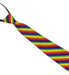 ¡Diversión asegurada! Corbatas de arcoíris para un orgullo inolvidable.