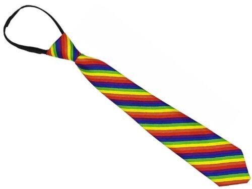 ¡Diversión asegurada! Corbatas de arcoíris para un orgullo inolvidable.