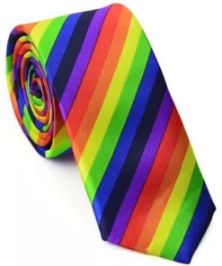 Alternative view of ¡Diversión asegurada! Corbatas de arcoíris para un orgullo inolvidable.