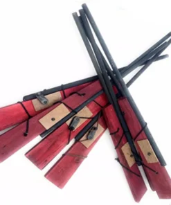 Alternative view of ¡Lánzate a la revolución con nuestros Rifles de Madera para Disfraz de Revolucionario Caudillo! 🇲🇽