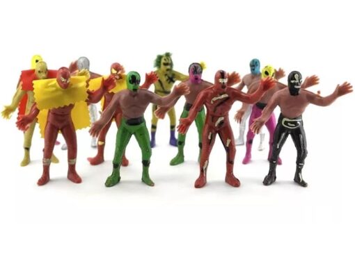 Figuras de Luchadores Mexicanos Artesanales: