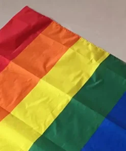 Alternative view of Banderas Satinadas LGBT+ - 155 cm x 88 cm - ¡Muestra tu orgullo con estilo!