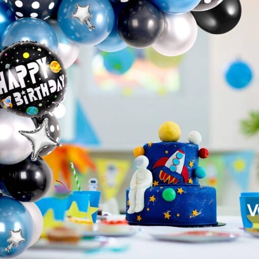 Kit Globos Astronauta Azul (55 Piezas) – Fiesta Espacial Viral - Imagen 5