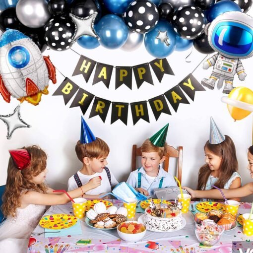 Kit Globos Astronauta Azul (55 Piezas) – Fiesta Espacial Viral - Imagen 4