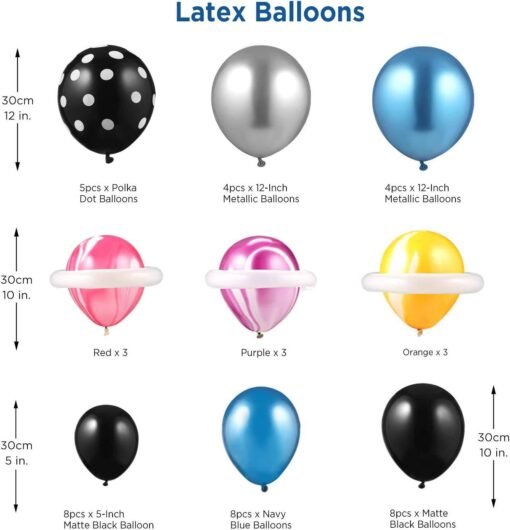 Kit Globos Astronauta Azul (55 Piezas) – Fiesta Espacial Viral - Imagen 6