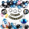 Kit Globos Astronauta Azul (55 Piezas) – Fiesta Espacial Viral