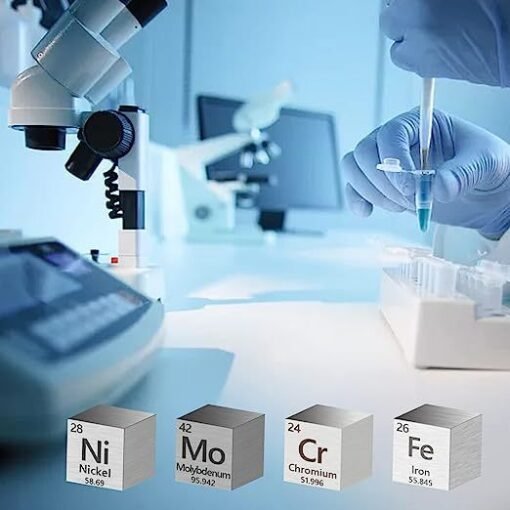 Metal Element Cube  High Purity, Periodic Table Of Elements Collection For Element Collections Hobbies, Pure Tungsten Cube, Iron, Aluminum, Bismuth, - Imagen 3