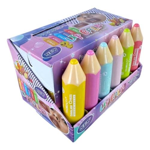 Lip Balm de Lápiz de Colores Cajita con 24 Piezas - Imagen 7