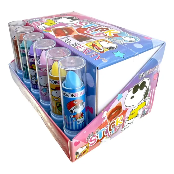 Lápiz Labial de Snoopy Cajita con 24 Piezas de Colores - Imagen 4