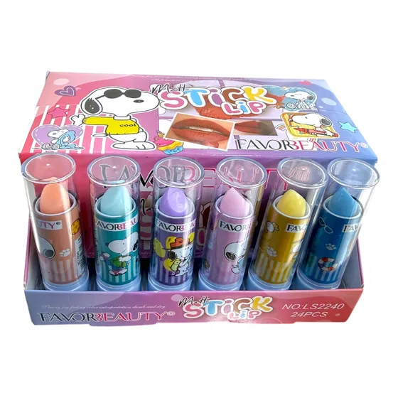 Lápiz Labial de Snoopy Cajita con 24 Piezas de Colores - Imagen 5