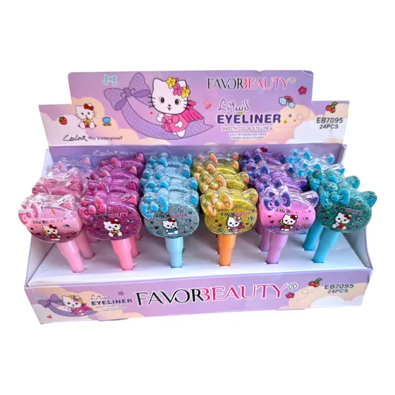 Eyeliner de Kitty de Colores Favor Beauty 12 Pack