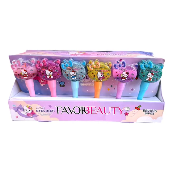 Eyeliner de Kitty de Colores Favor Beauty 12 Pack - Imagen 3