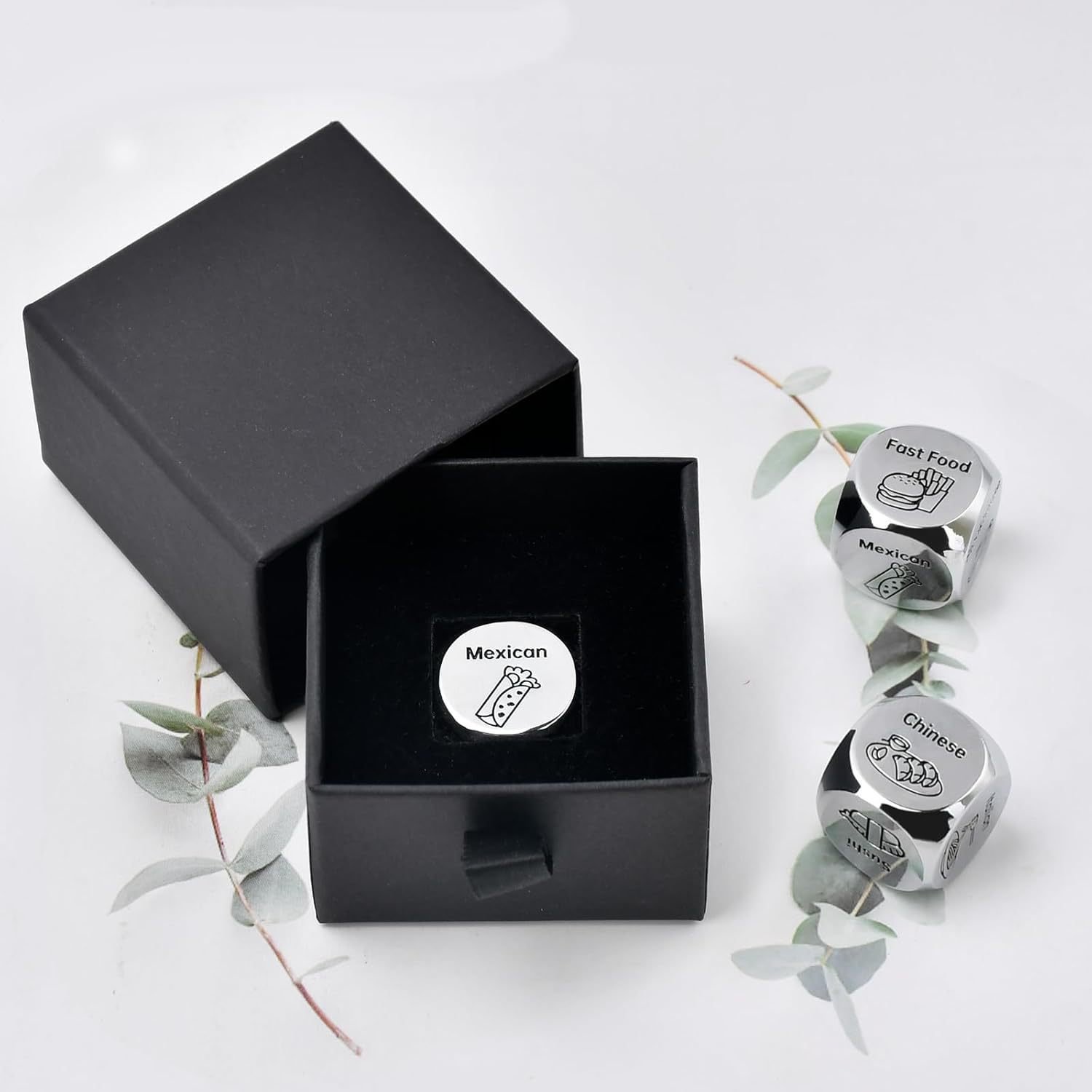 Funny Decision Dice Couple Lovers Date Night Games Party Toy Food Movie Decision Dice Valentine's Day Gift - Imagen 4