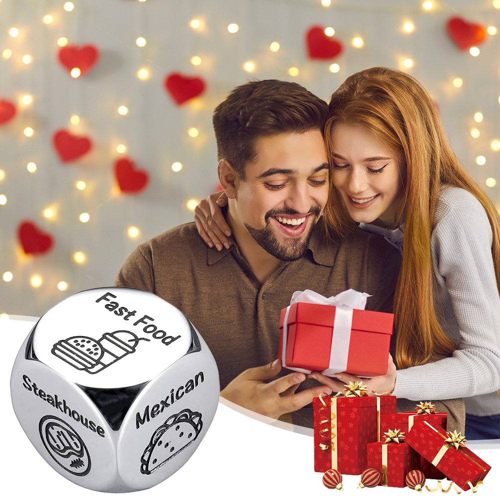 Funny Decision Dice Couple Lovers Date Night Games Party Toy Food Movie Decision Dice Valentine's Day Gift - Imagen 3