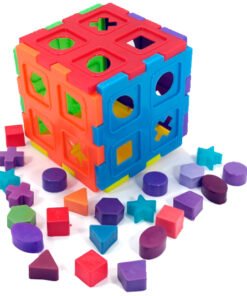 Cubo de ensarte y de ensamble - Wiwi bloques de mayoreo