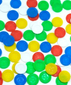 Ficha mediana de plástico 100 piezas-Wiwi Juegos mayoreo