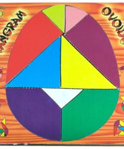 🌟 ¡ Descubre la Magia del Tangram "GrandMaestro" Ovoide de Madera de 20x20 cm! 🧩