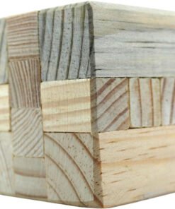 Alternative view of Paquete 134 Rompecabezas Nudo 3D de Madera | Cubo y Cilindro – Wiwi