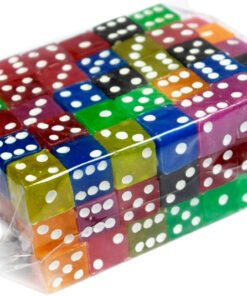 Dados # 4 de plástico sólido 100 piezas – Wiwi mayoreo