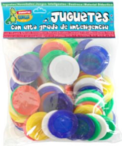 Fichas de plástico 3.8 cm 100 piezas - Wiwi Juegos de mayoreo