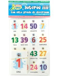 Lotería Didáctica de Los Números - Wiwi Loterías de Mayoreo