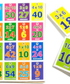 Lotería Didáctica de Las Multiplicaciones - Wiwi Loterías Mayoreo